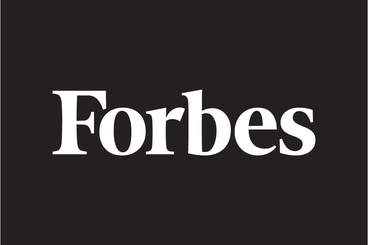 Black background with white text "Forbes"